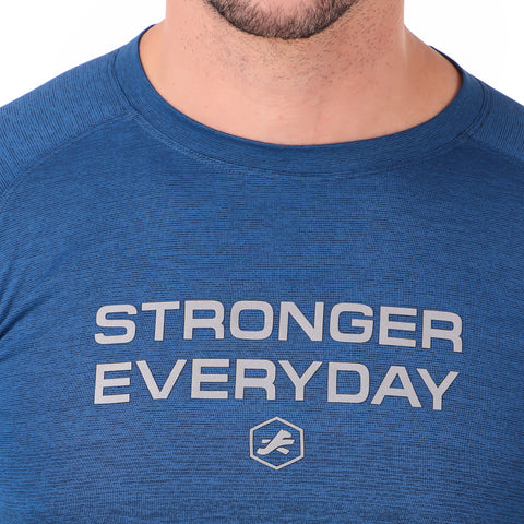 Stronger Everyday Tshirt For Men FS (Navy Blue)