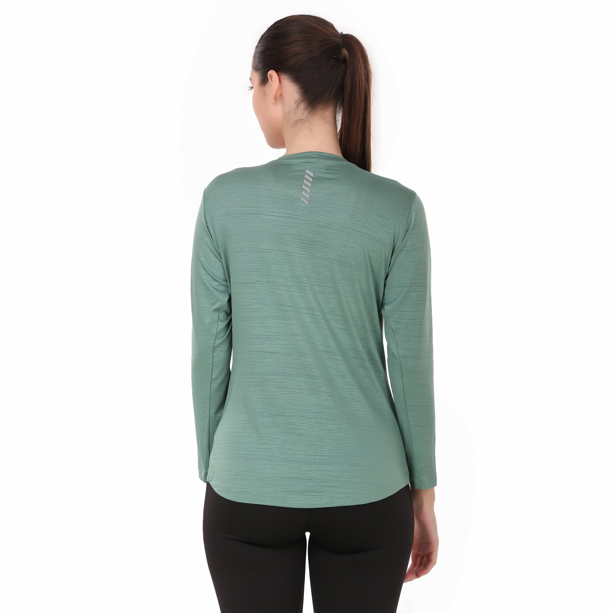 Performance Self Design Tshirt For Women FS (Pastel Green)