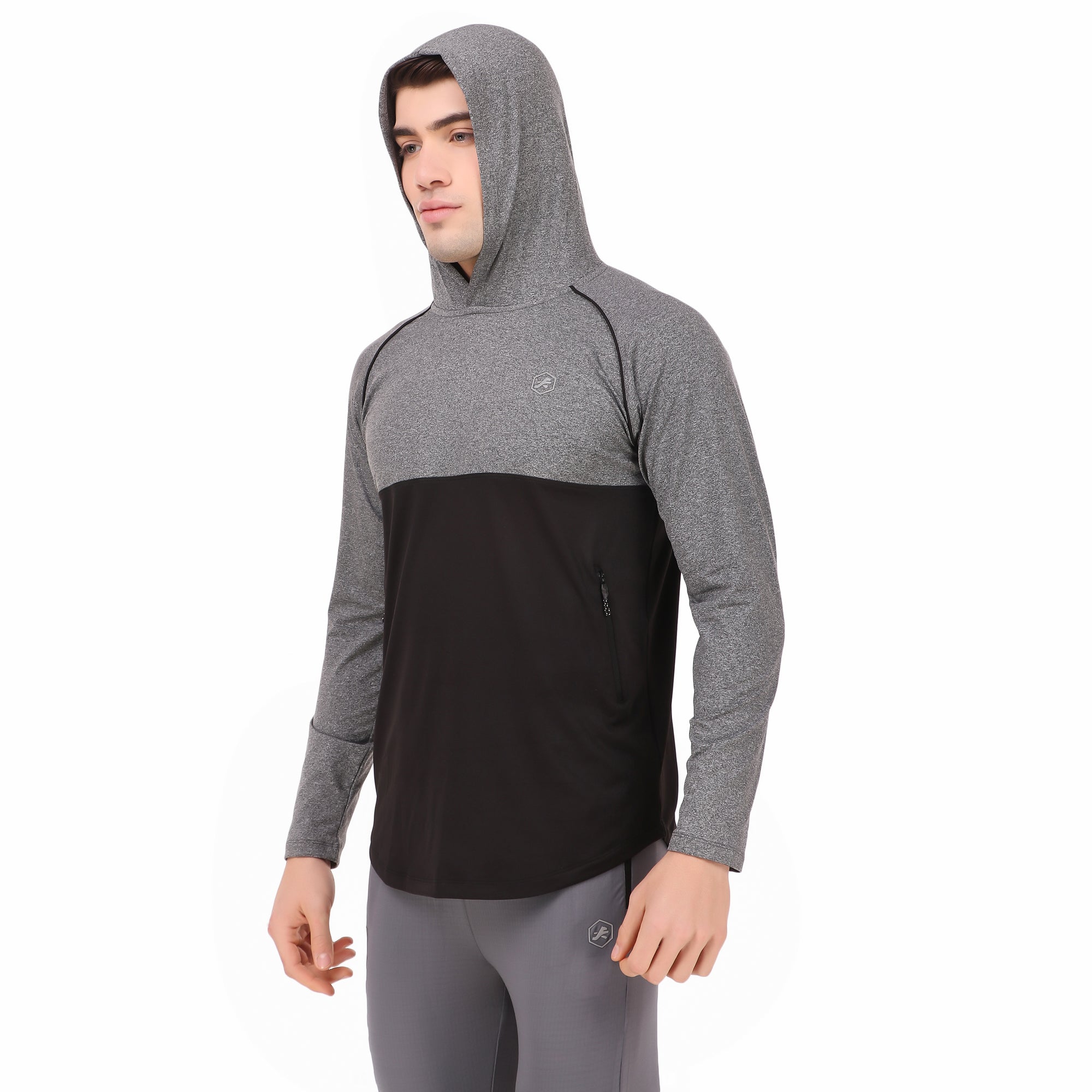 Performance Brushed Hoodie For Men (Space Dust Grey)