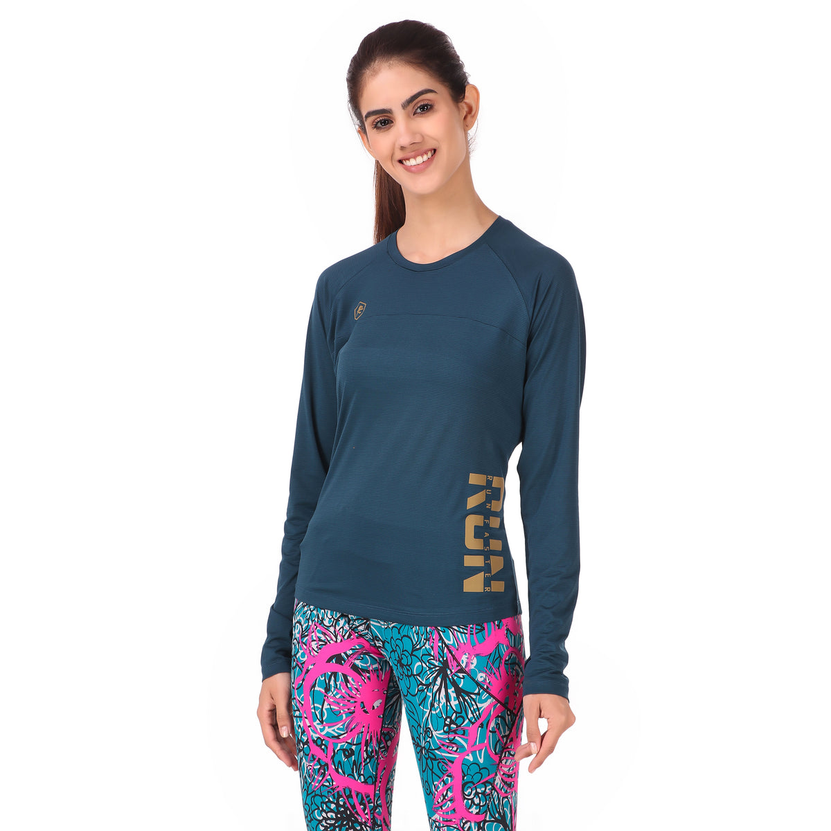Performance Run Faster Tshirt For Women FS (Teal)