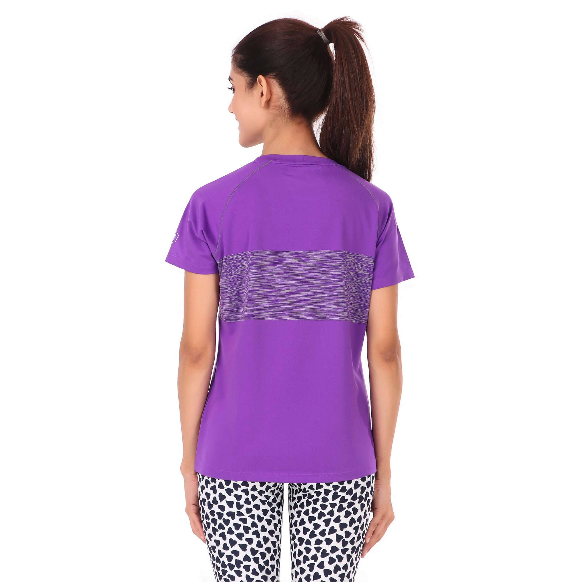  Ideology Womens Activewear Fitness T-Shirt Purple XS :  Clothing, Shoes & Jewelry