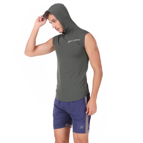 Performance Hoodie For Men (Military Green)