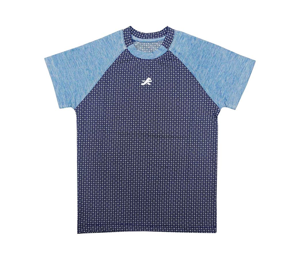 Redesign Boys Perfomance Tshirt (Heather Blue Raglan)