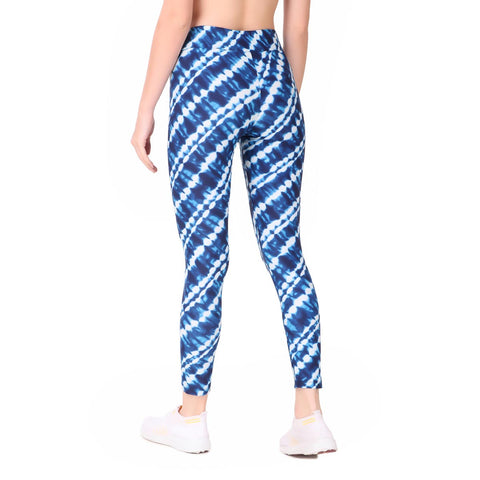 Gym Yoga Running Legging For Women Zip Pocket (Blue)