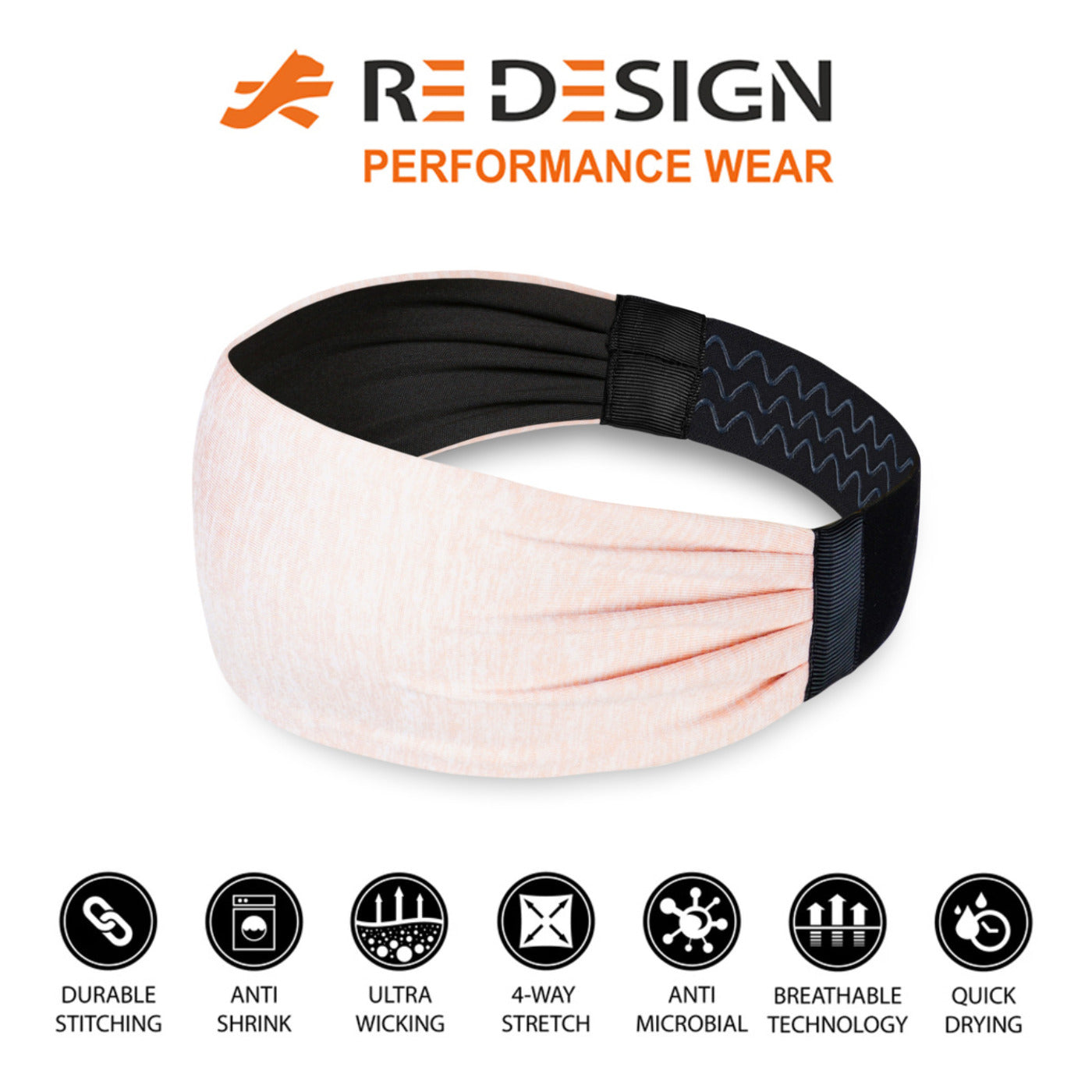 Sports Headband For Men and Women (Salmon)