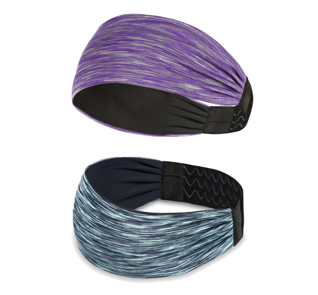 Sports Headband For Men and Women (Space Green/Purple)
